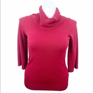DESIGNERS ORIGINALS Red Cowl Neck Soft Sweater Med
